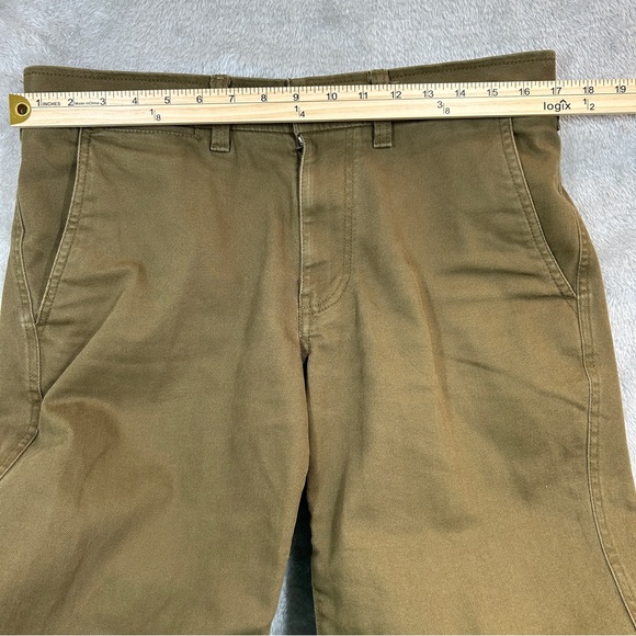 LL Bean Pants Mens 33x32 Brown Field Chinos 5 Pocket Standard Fit Straight Leg - Picture 5 of 11